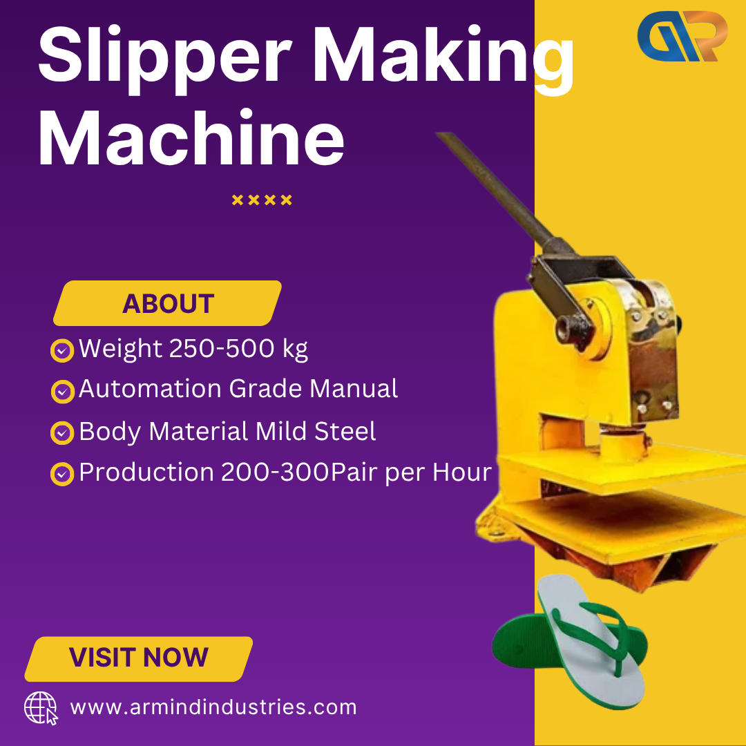 Manual Slipper Machine Price List – Affordable Slipper Making Machine for Small Business